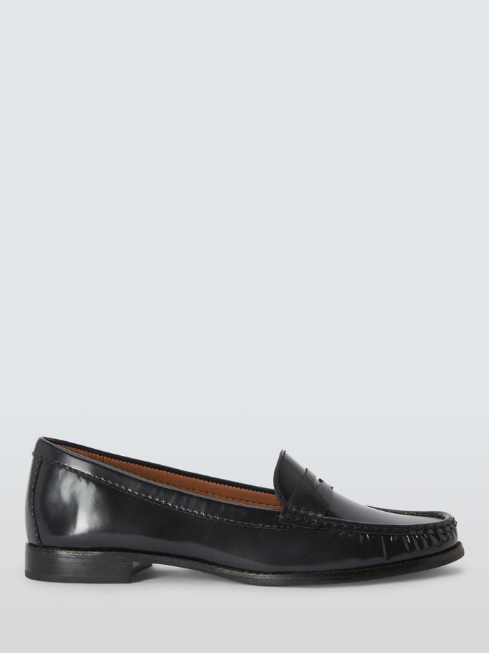 Leather Loafers · Black