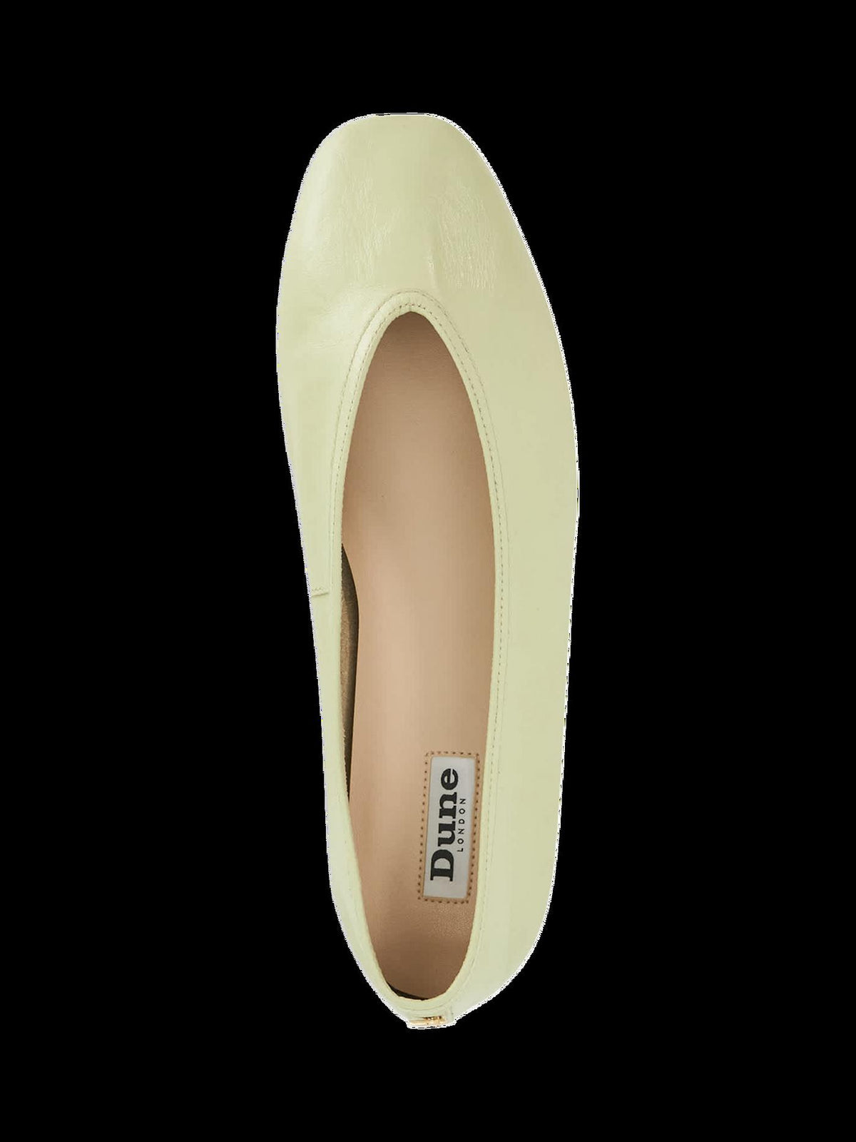 Women's Leather Ballet Pumps in Green view 3 | green ballet pumps | SAVINTARI