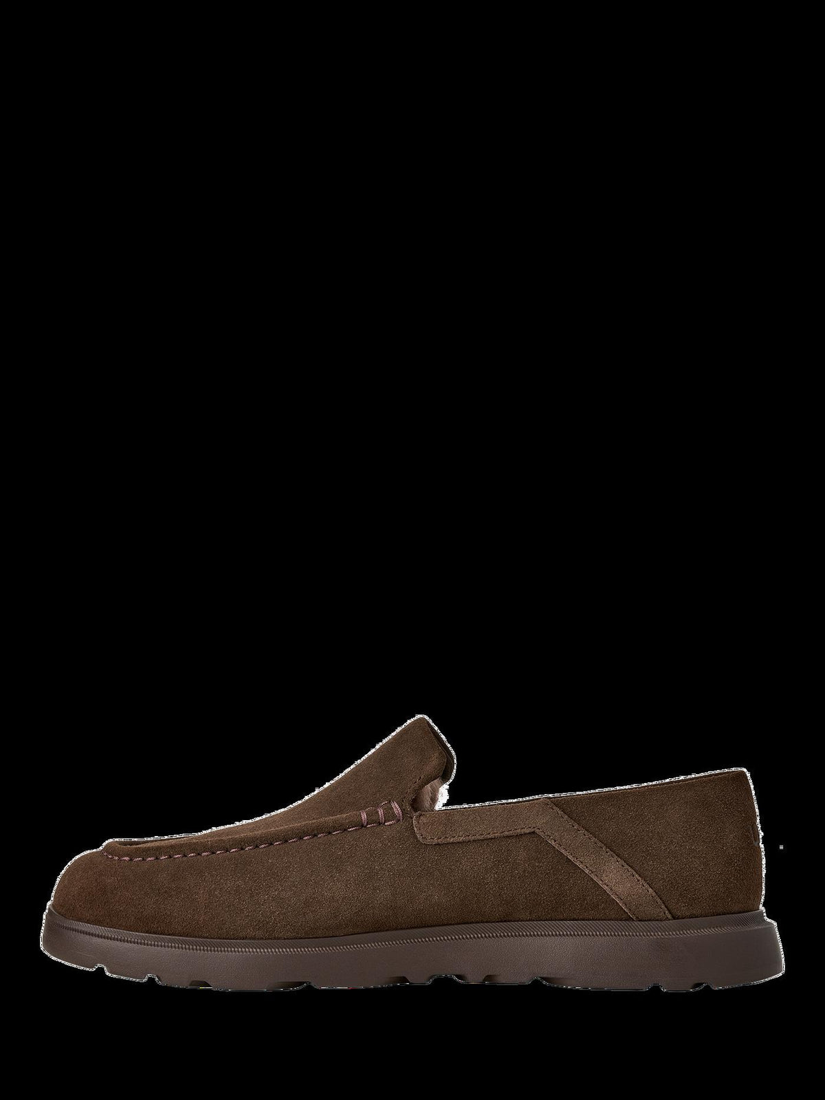 Men's Suede Loafers in Dusted Cocoa view 3 | mens suede loafers | SAVINTARI