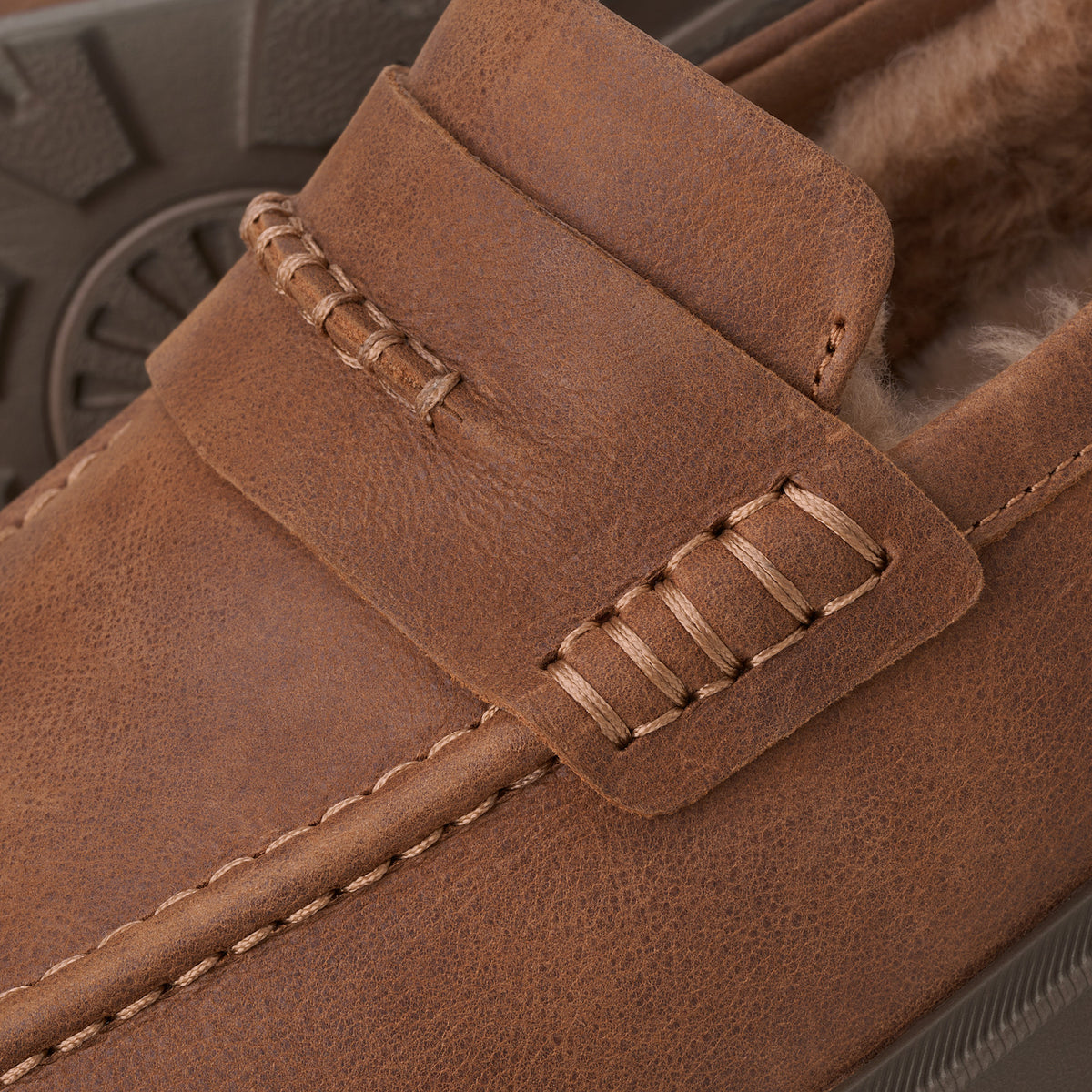 Men's Penny Loafers in Chestnut view 5 | mens penny loafers | SAVINTARI