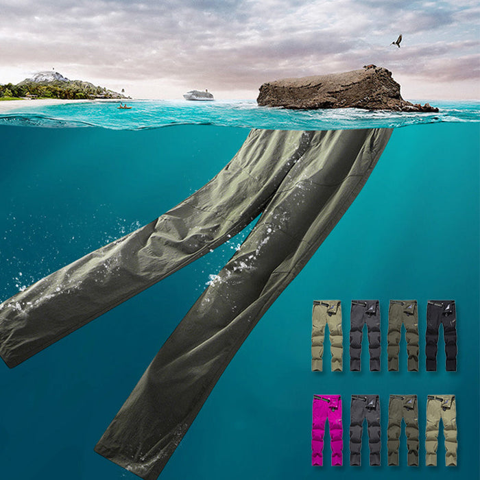 Men's High Stretch Multi-pocket Quick-drying Cargo Pants for Men/Women - Khaki/Men | Smart Casual Trousers | SAVINTARI