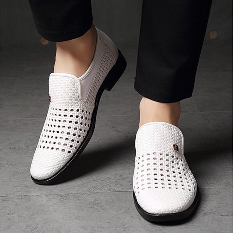 Men's Anti slip soft soled elevated sandals - White | SAVINTARI
