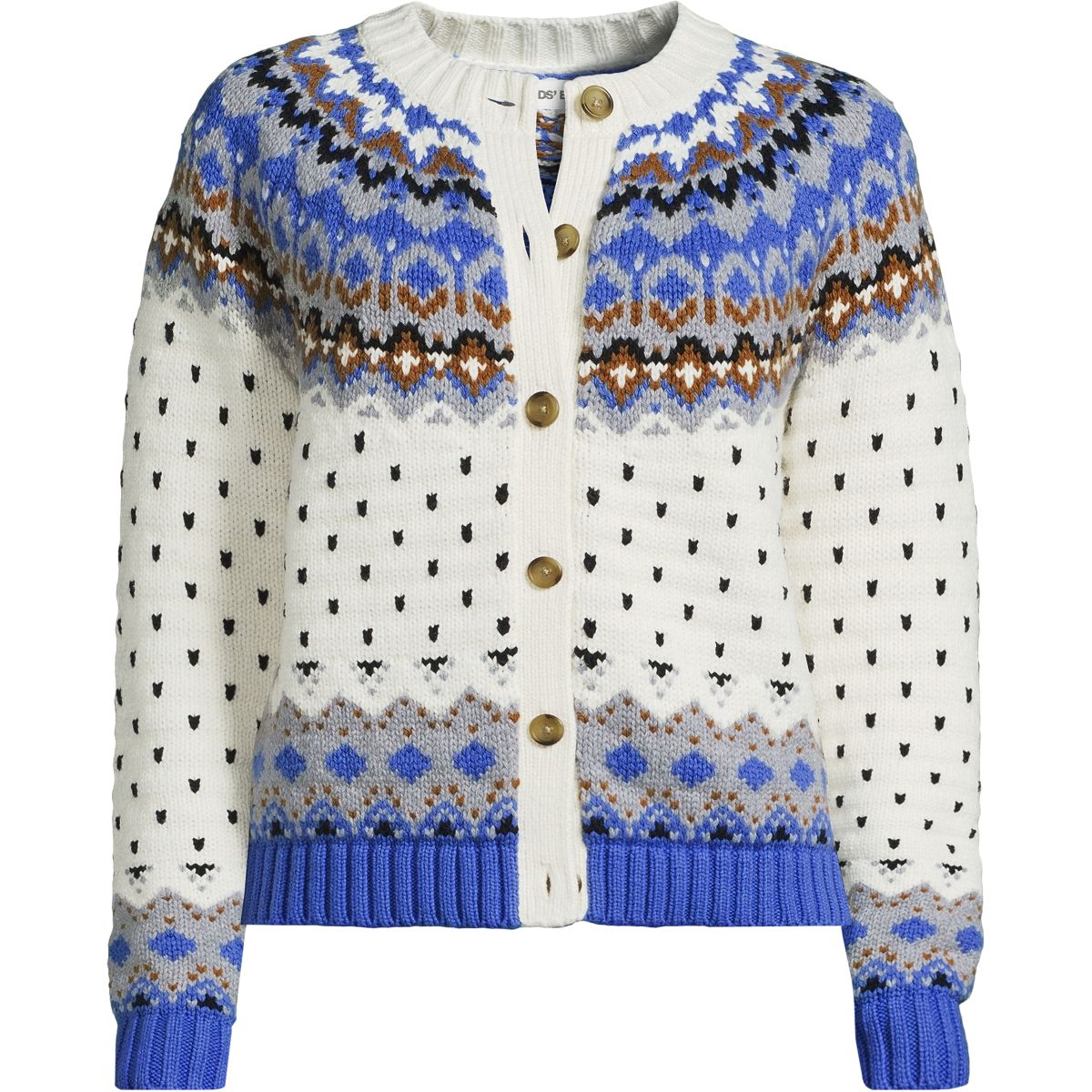 SAVINTARI Women's Lofty Fair Isle Cardigan product image