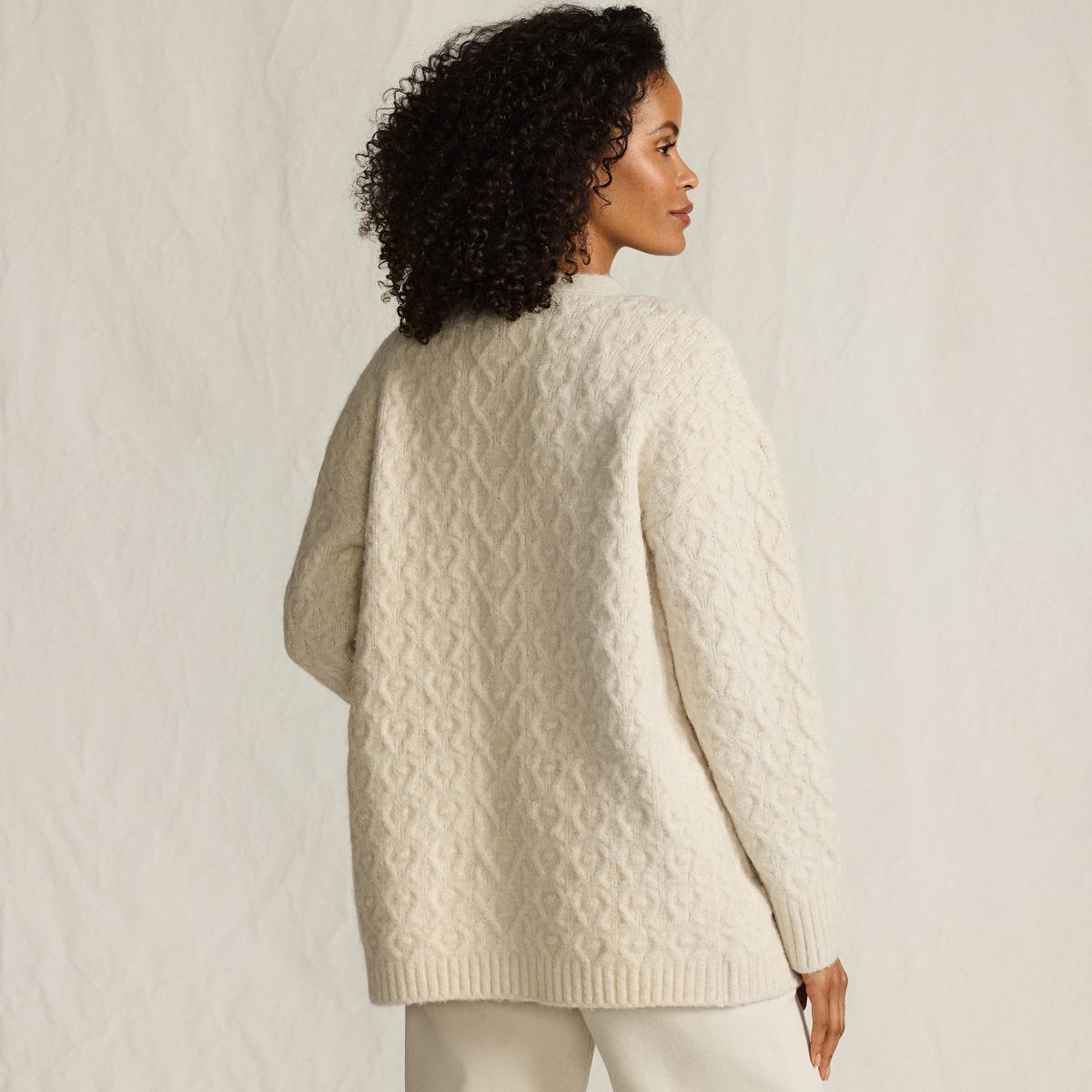 SAVINTARI Women's Longline Bobble Soft Touch Cardi product image