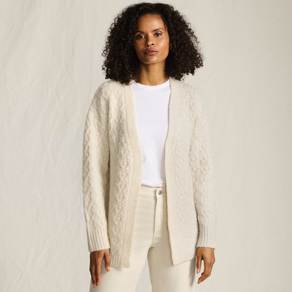SAVINTARI Women's Longline Bobble Soft Touch Cardi product image