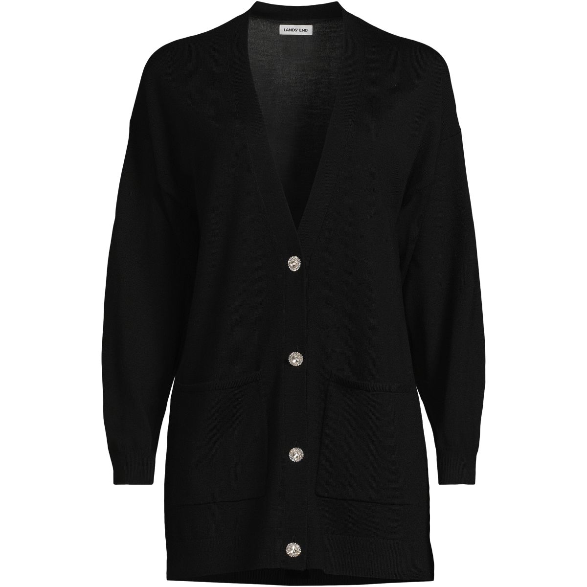 SAVINTARI Women's Merino Diamante Button Cardigan product image