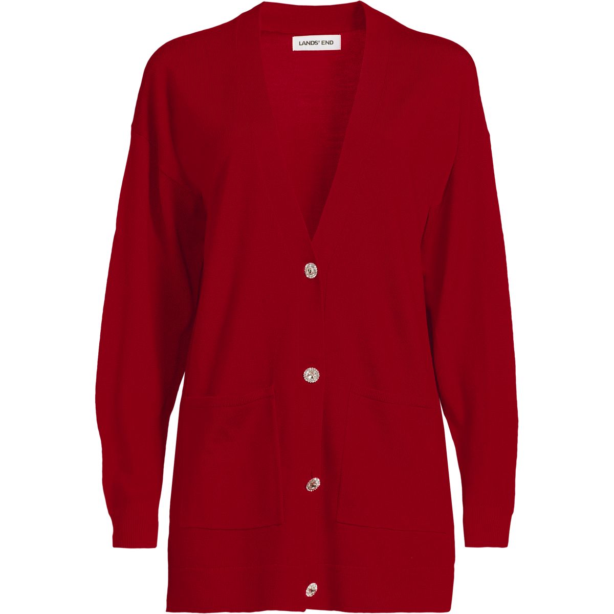 SAVINTARI Women's Merino Diamante Button Cardigan product image