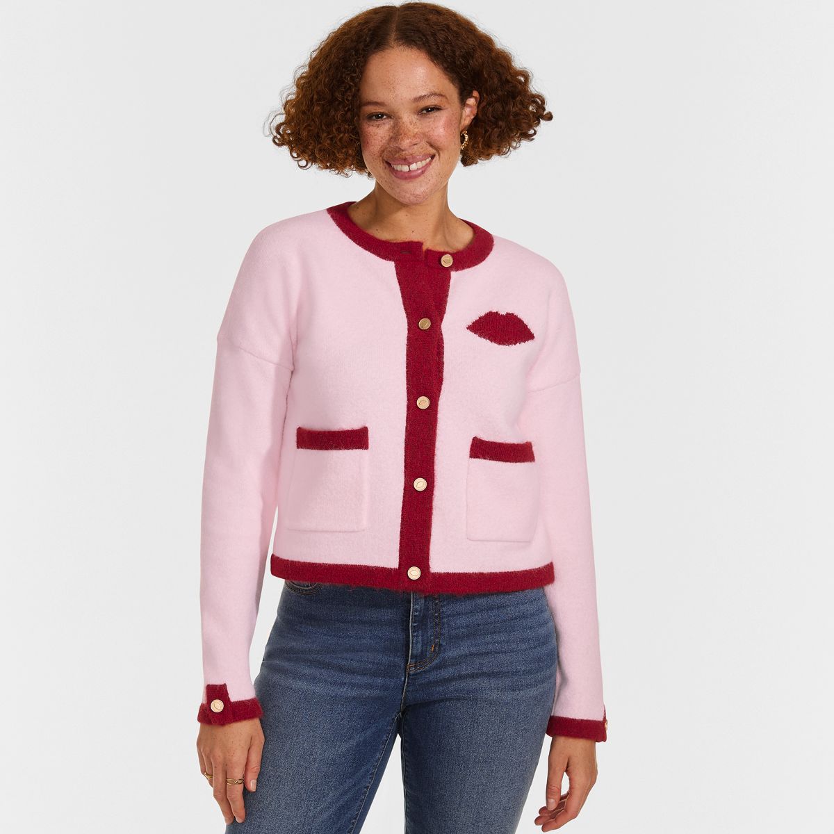 SAVINTARI Women's Pattern Sweater Jacket product image