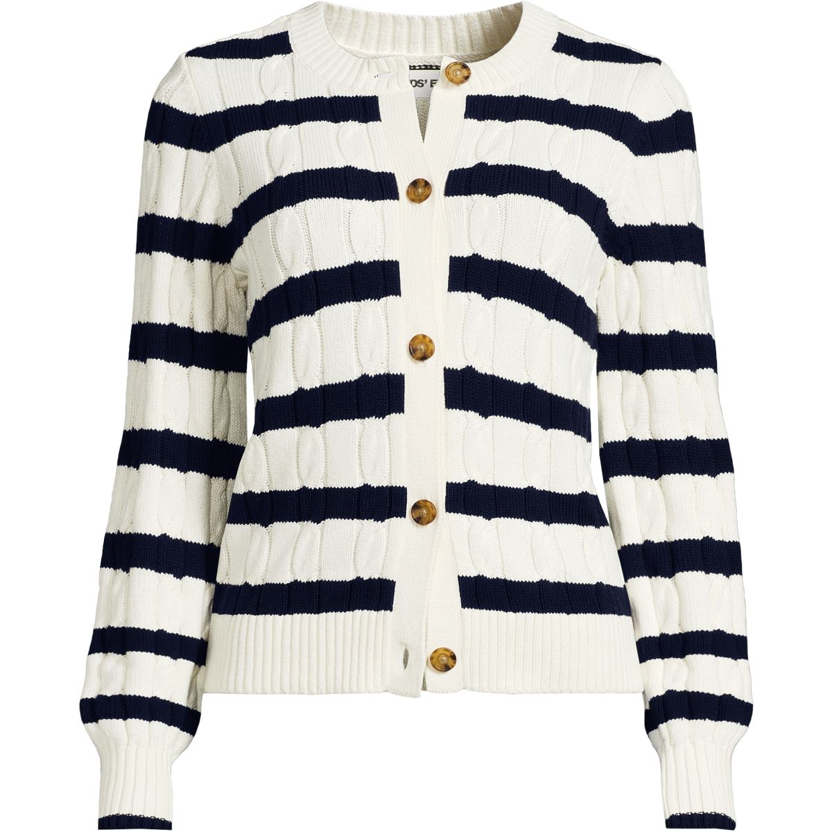 SAVINTARI Women's Pure Cotton Cable Knit Drifter Cardigan product image