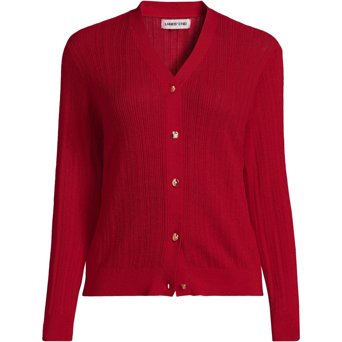 SAVINTARI Women's Rib Knit V-Neck Cardigan with Silk product image
