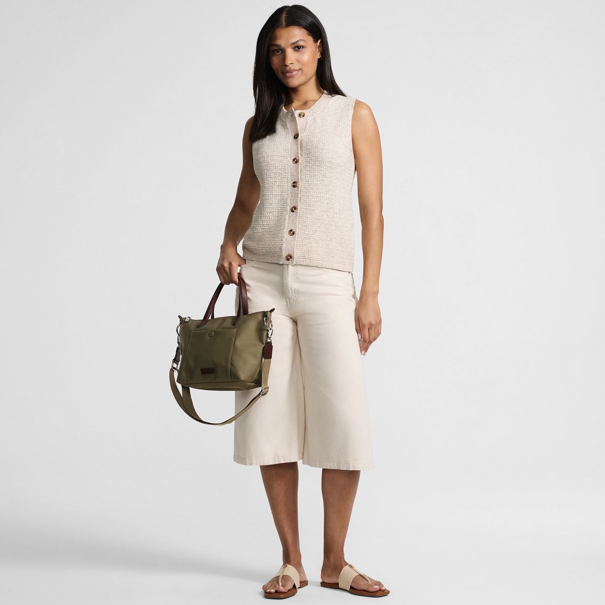 SAVINTARI Women's Knit Waistcoat With Linen product image