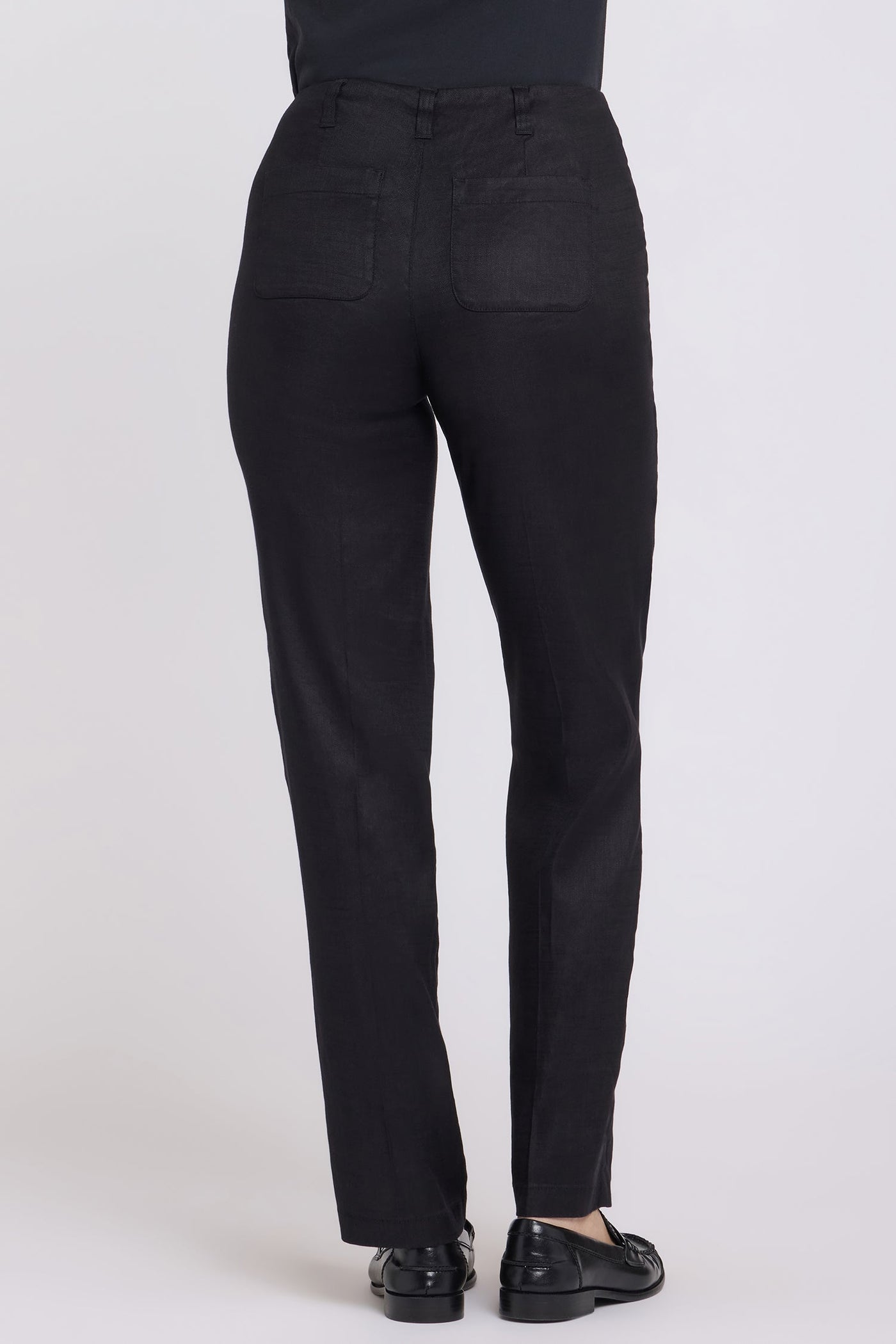 Marilyn Straight Pants - Black - straight leg trousers