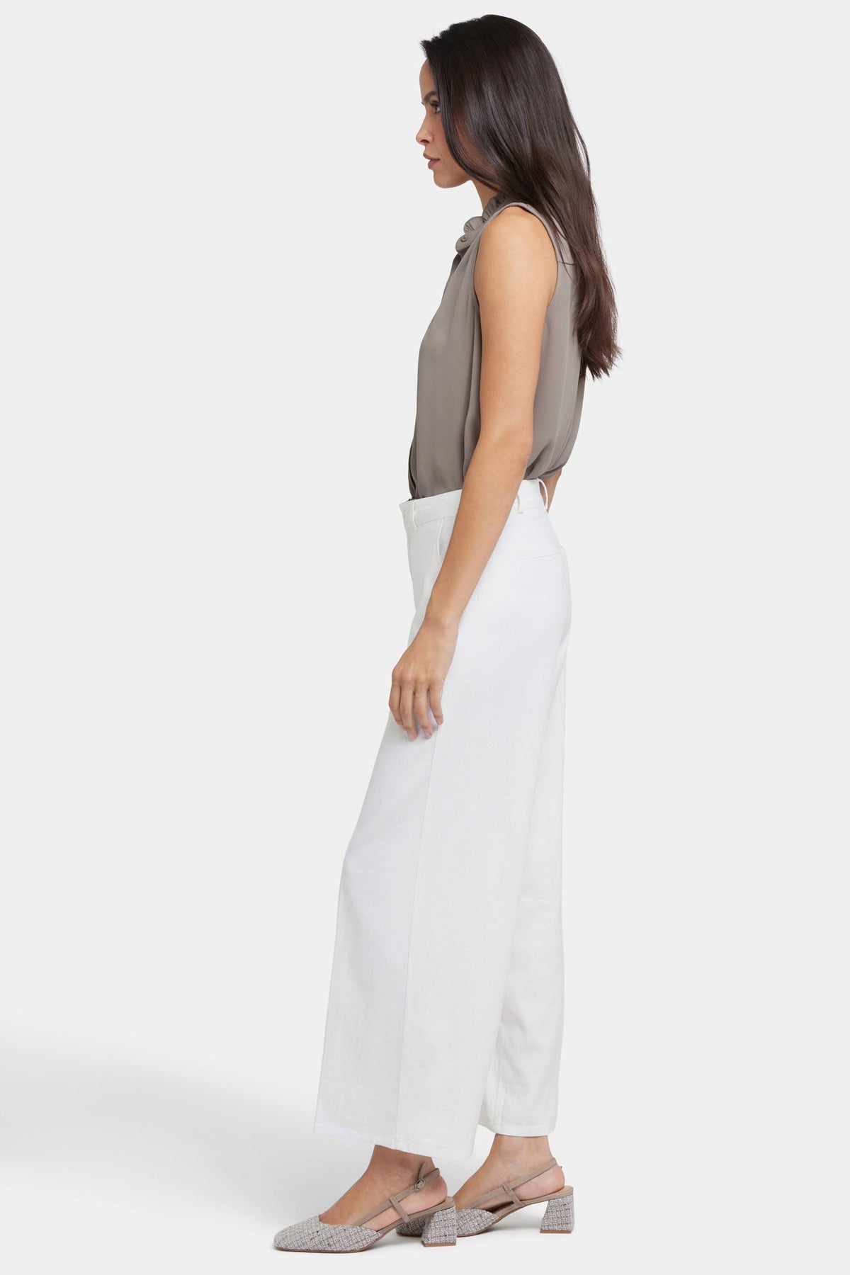 Morgan Trouser Pants - White - tailored trousers