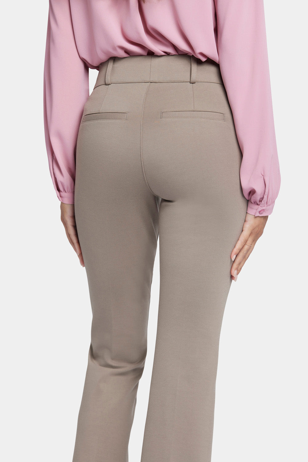 Pull-On Flared Ankle Trouser Pants - Saddlewood - pull on trousers