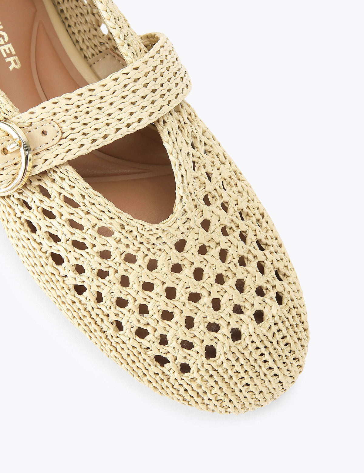 Women's Ballet Flats in Beige view 3 | ballet flats | SAVINTARI