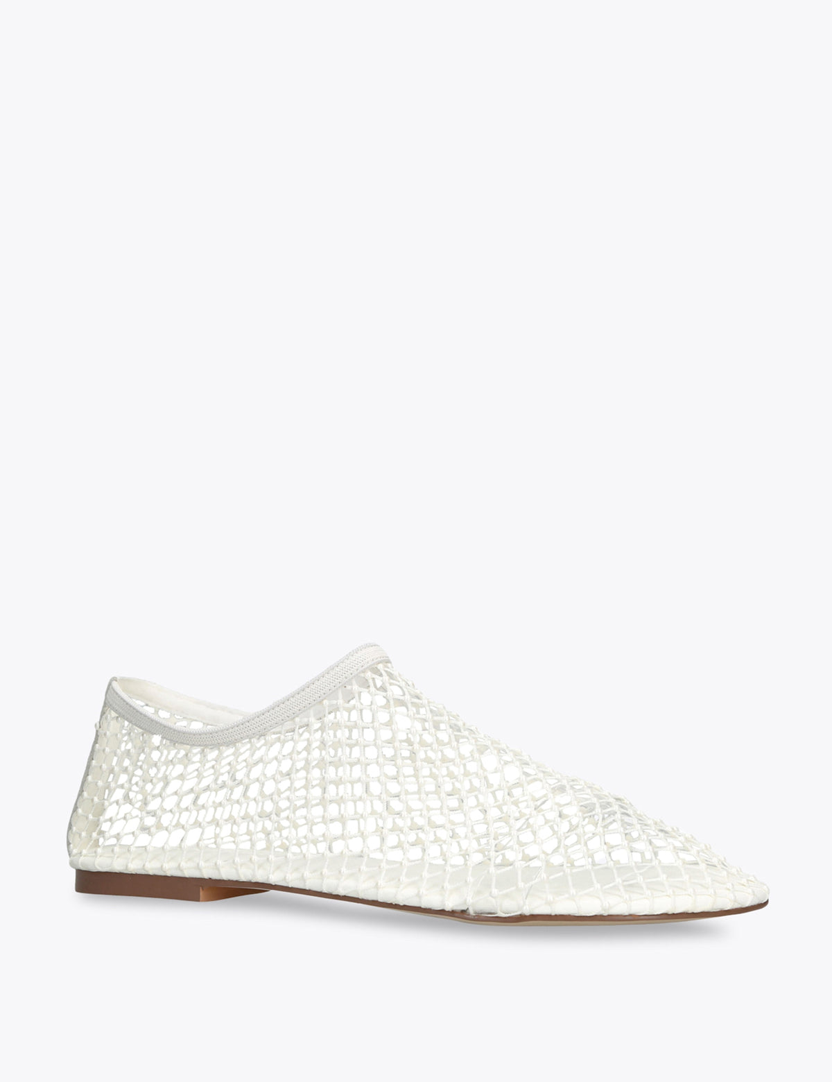 Women's Ballet Flats in White view 2 | ballet flats | SAVINTARI