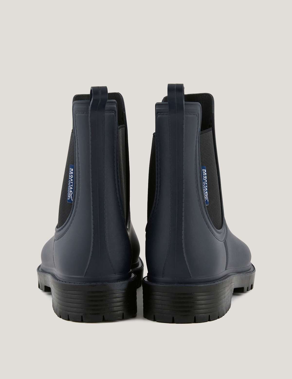Women's Chelsea Ankle Wellies - Navy | SAVINTARI