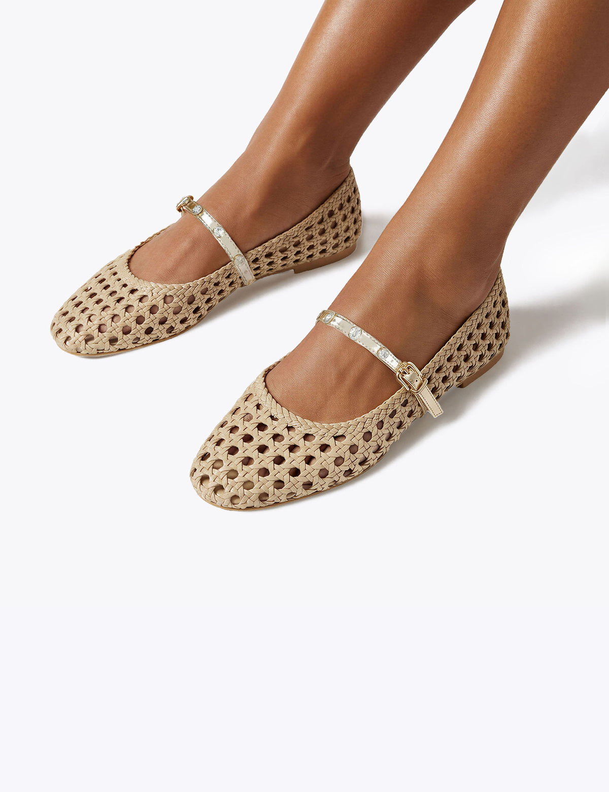 Women's Ballet Flats in Silver view 5 | ballet flats | SAVINTARI