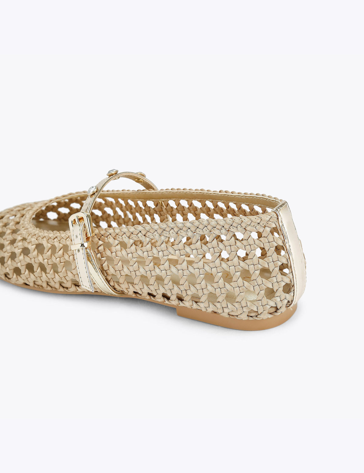 Women's Ballet Flats in Silver view 3 | ballet flats | SAVINTARI