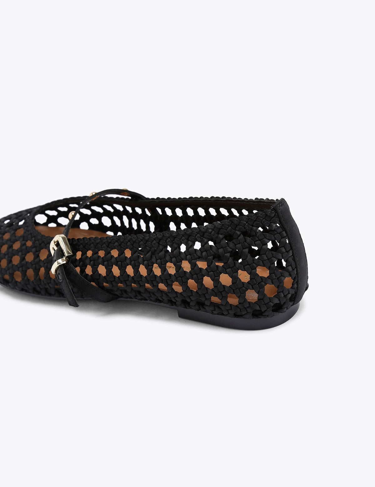 Women's Ballet Flats in Black view 3 | ballet flats | SAVINTARI