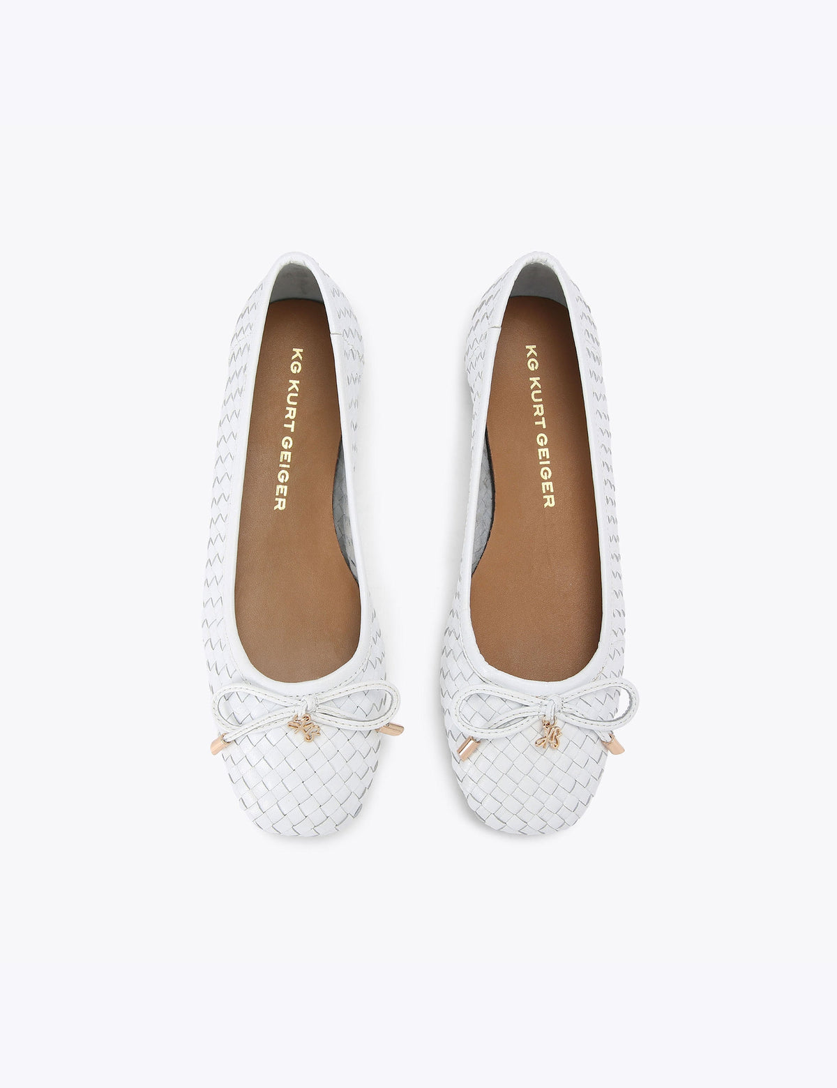 Women's Ballet Flats in White view 5 | ballet flats | SAVINTARI