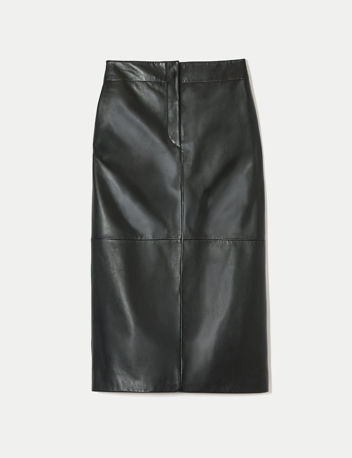 Women's Leather Skirt in Black | leather skirt | SAVINTARI