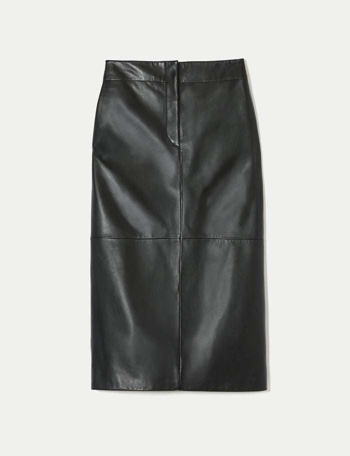Leather Skirt · Black