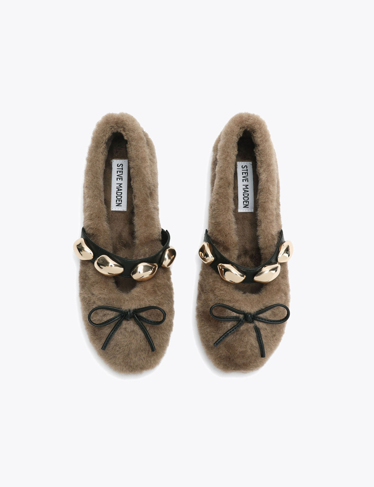 Women's Ballet Flats in Brown view 2 | ballet flats | SAVINTARI