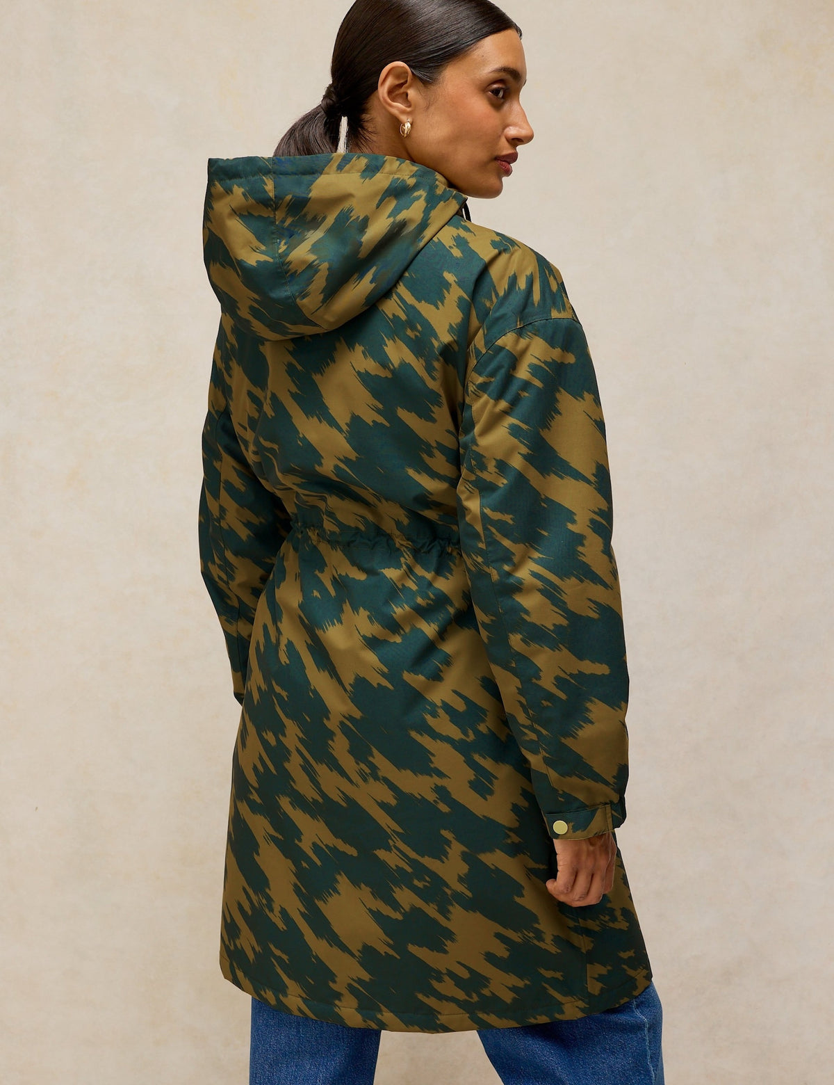 Women's Waterproof Jacket in Green view 4 | waterproof jacket | SAVINTARI