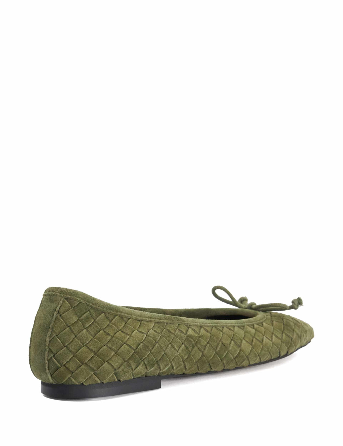 Women's Ballet Flats in Green view 3 | ballet flats | SAVINTARI