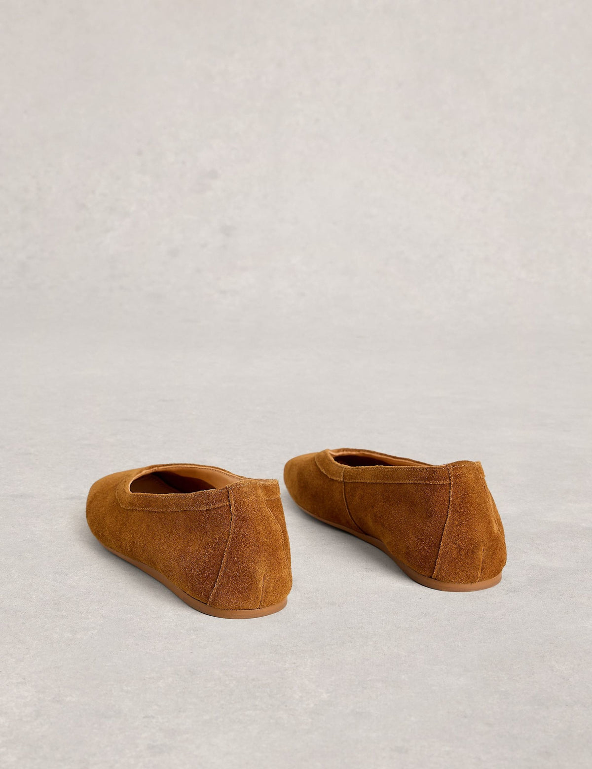 Women's Ballet Flats in Tan view 2 | ballet flats | SAVINTARI