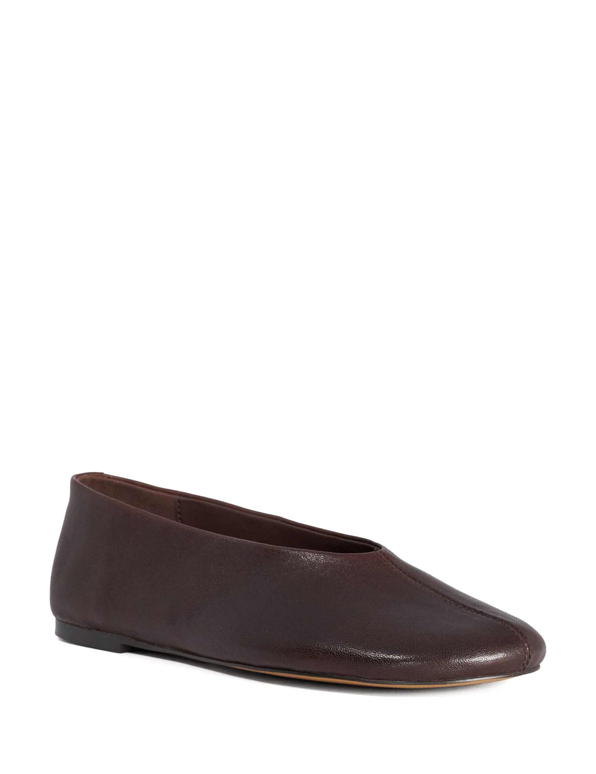 Women's Ballet Flats in Brown view 4 | ballet flats | SAVINTARI