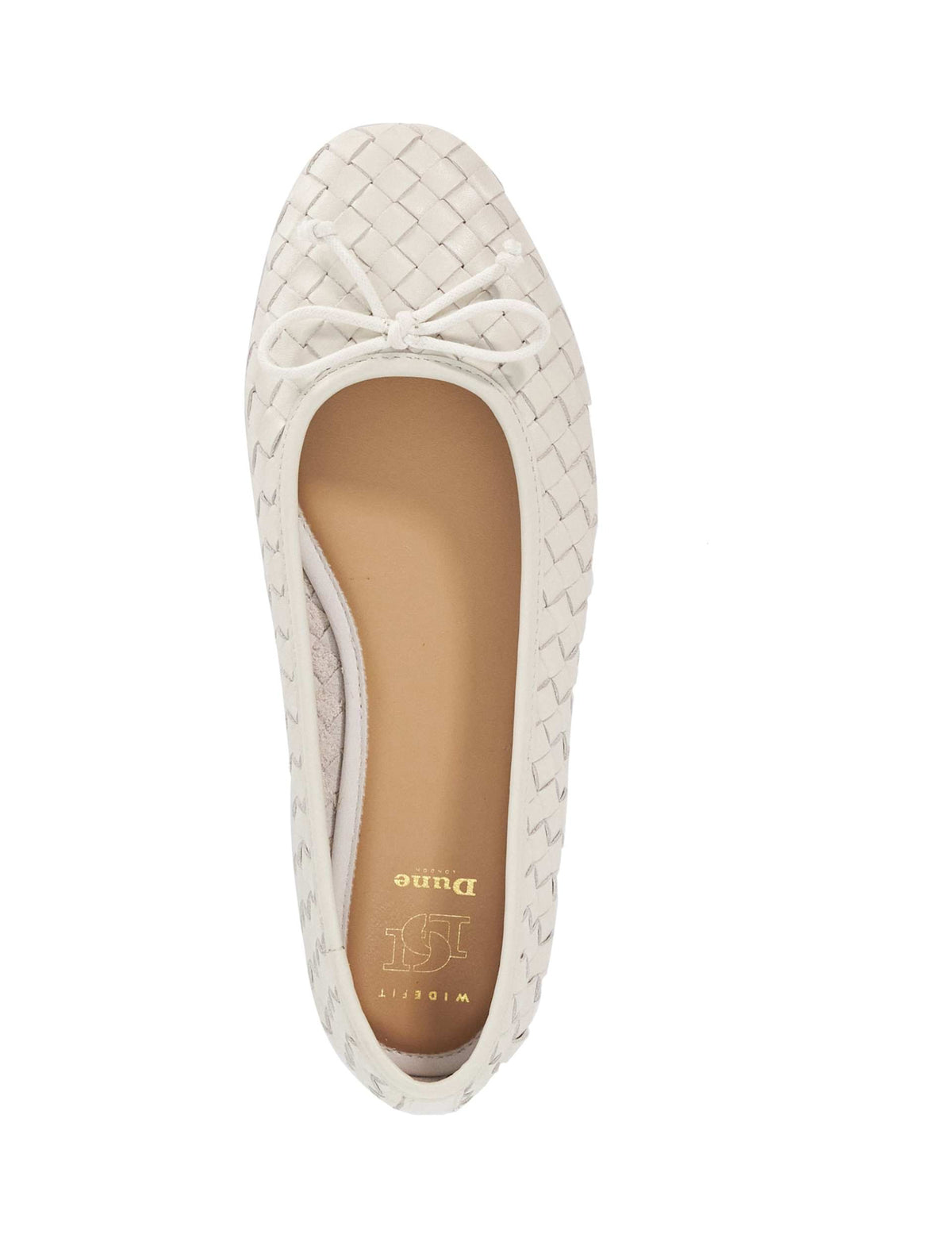 Women's Ballet Flats in Cream view 2 | ballet flats | SAVINTARI