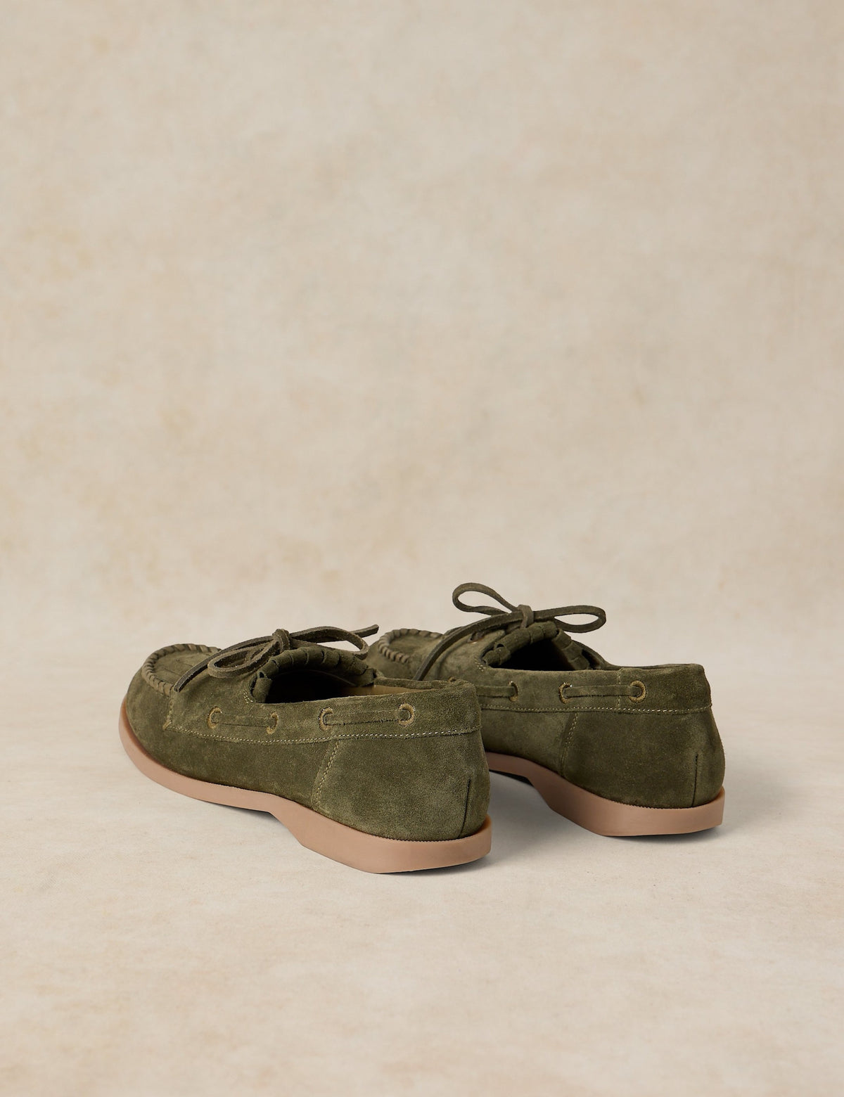 Women's Ballet Flats in Green view 3 | ballet flats | SAVINTARI