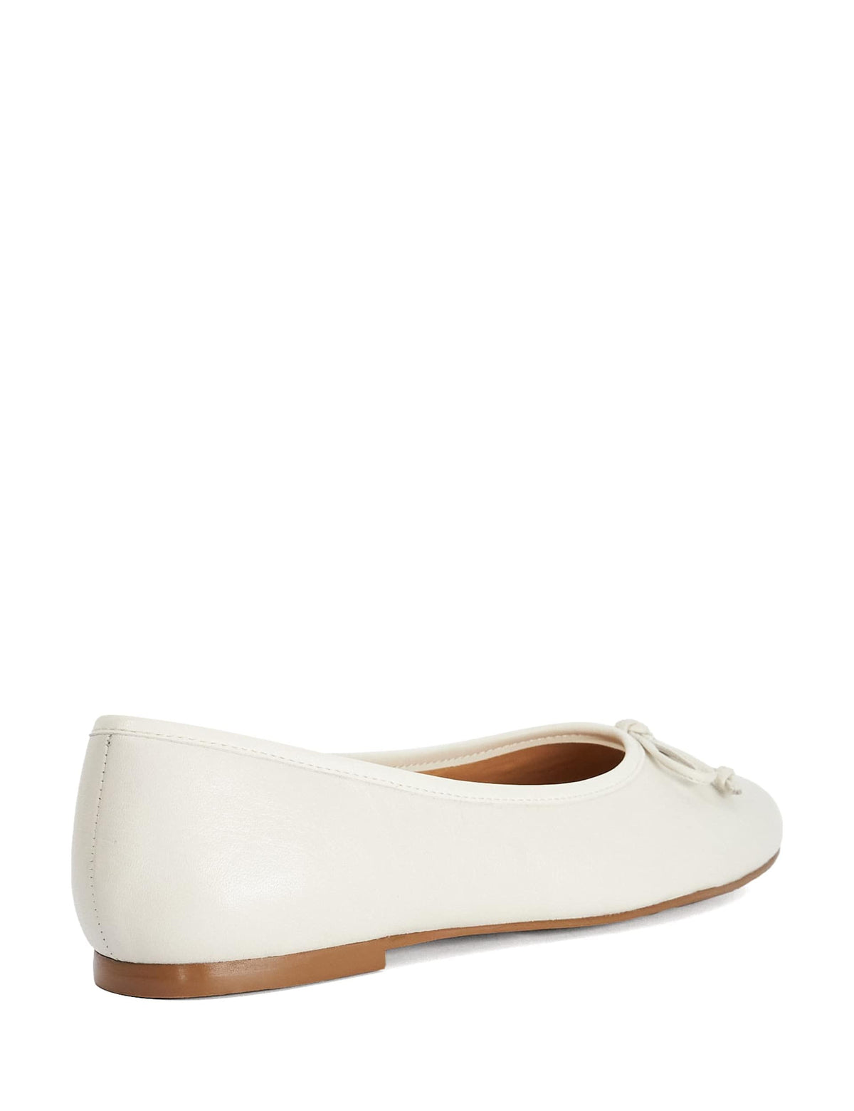 Women's Ballet Flats in Cream view 3 | ballet flats | SAVINTARI