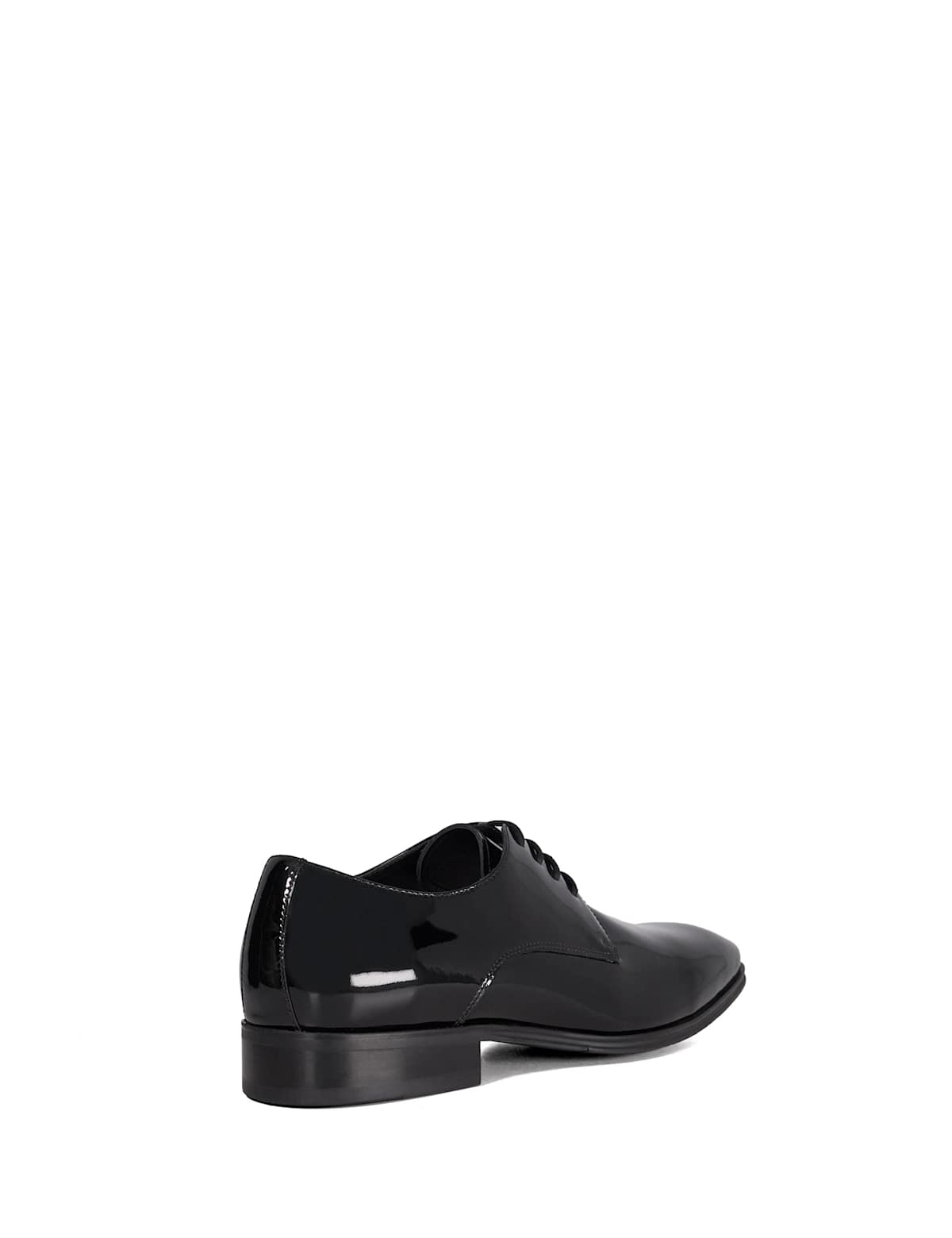 Men's Wide Fit Patent Leather Oxford Shoes - Black | oxford shoes | SAVINTARI