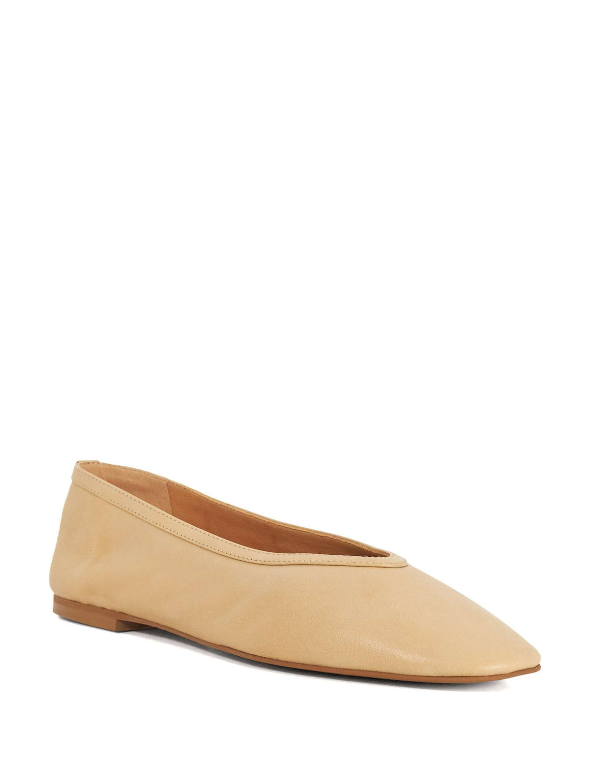 Women's Ballet Flats in Camel view 6 | ballet flats | SAVINTARI
