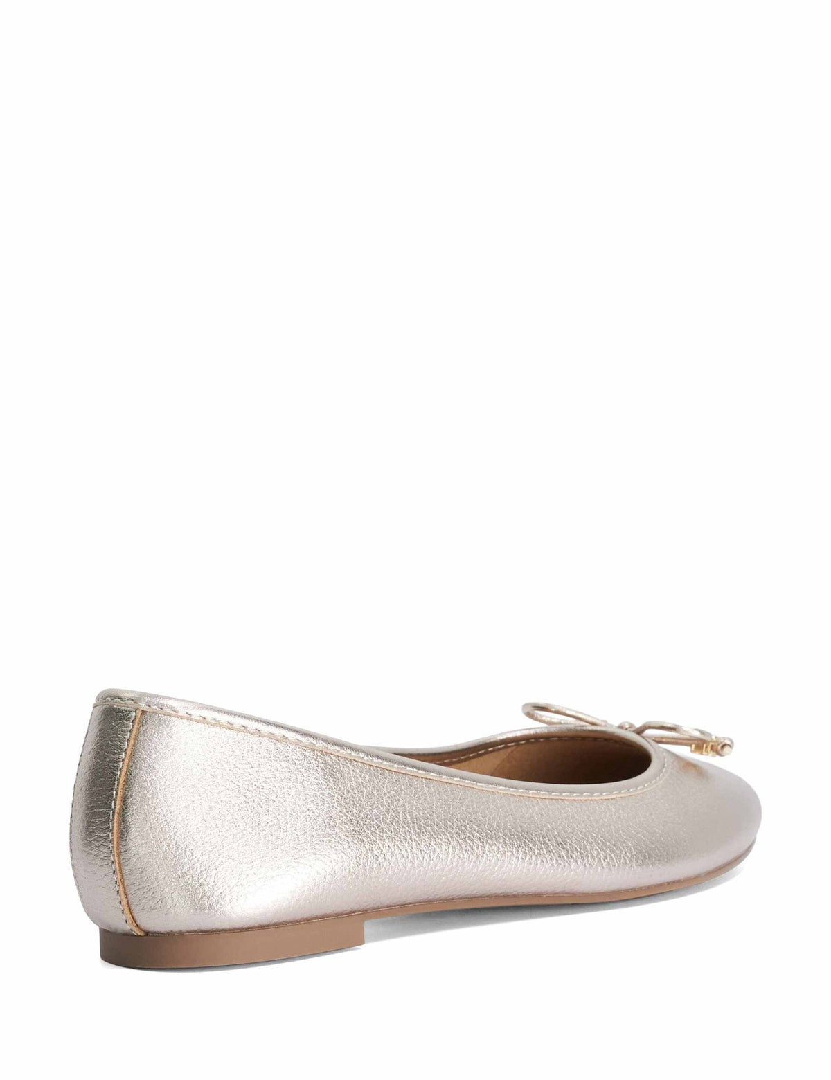 Women's Ballet Flats in Gold view 4 | ballet flats | SAVINTARI