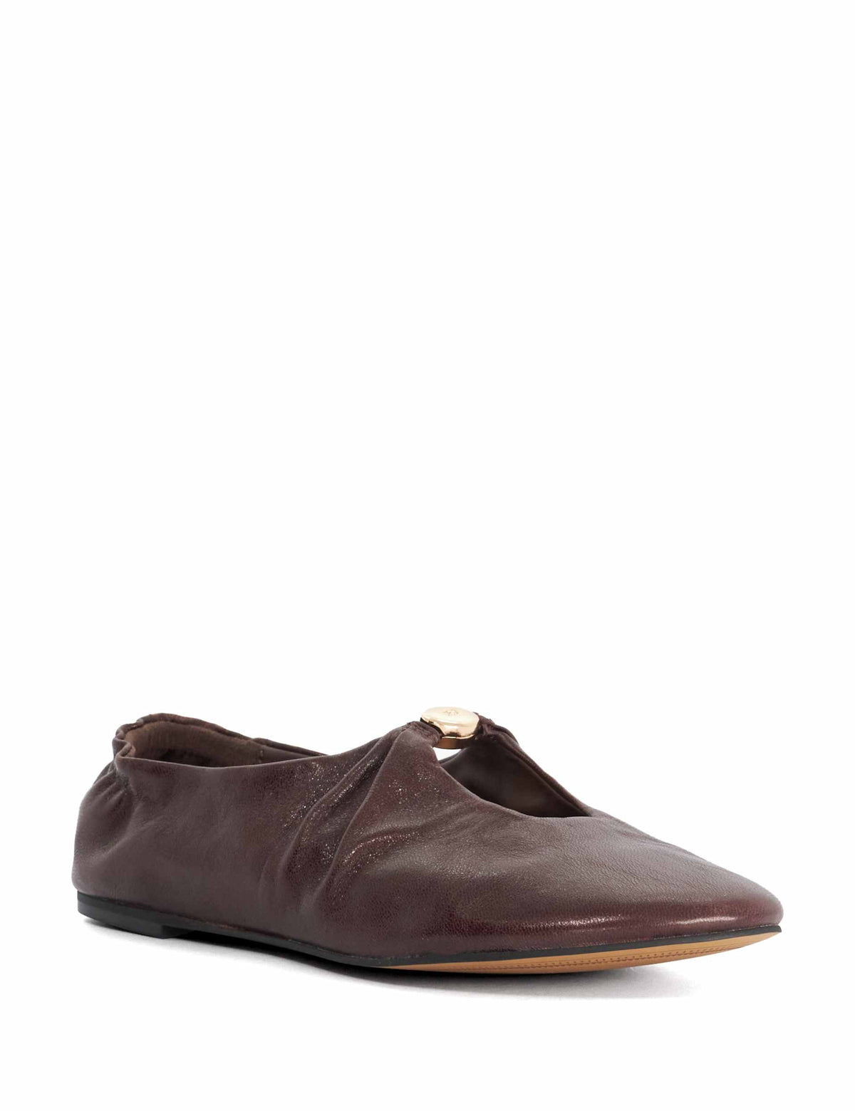 Women's Ballet Flats in Burgundy view 3 | ballet flats | SAVINTARI