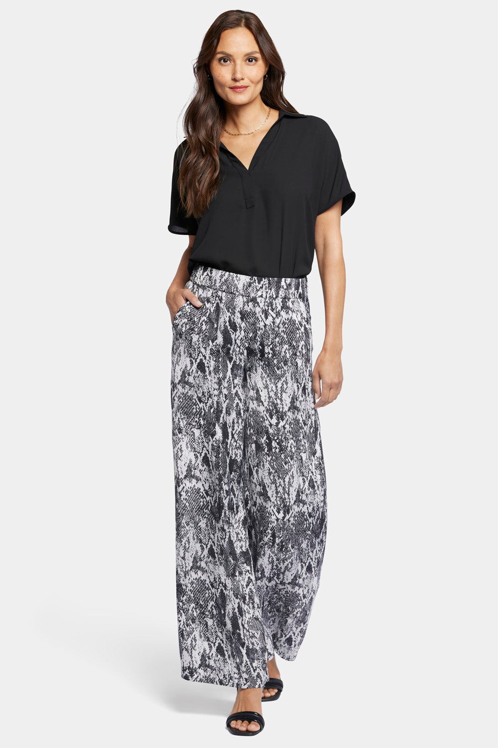 Drapey Wide Leg Pants - Alejandra - wide leg trousers