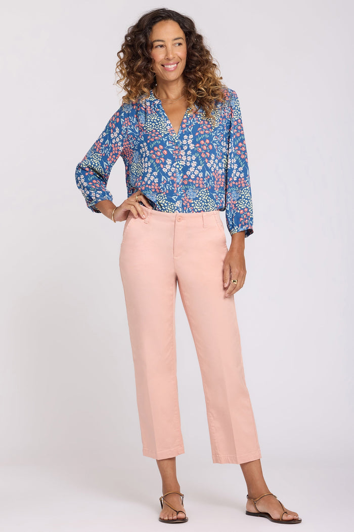 Women's Straight Leg Trousers - Desert Willow | Straight Leg Work Pants | SAVINTARI