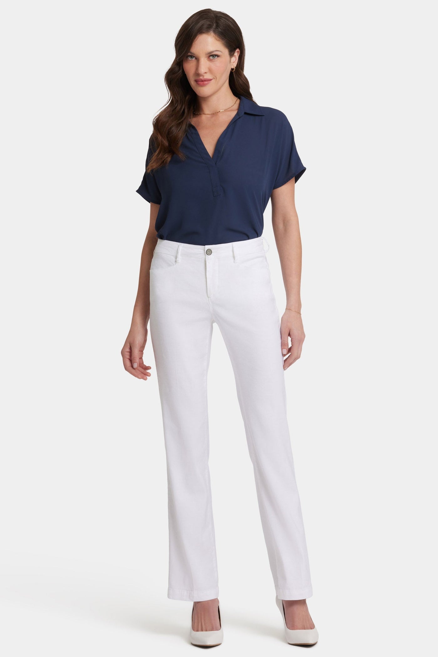 Trouser Pants In Petite - Optic White - tailored trousers