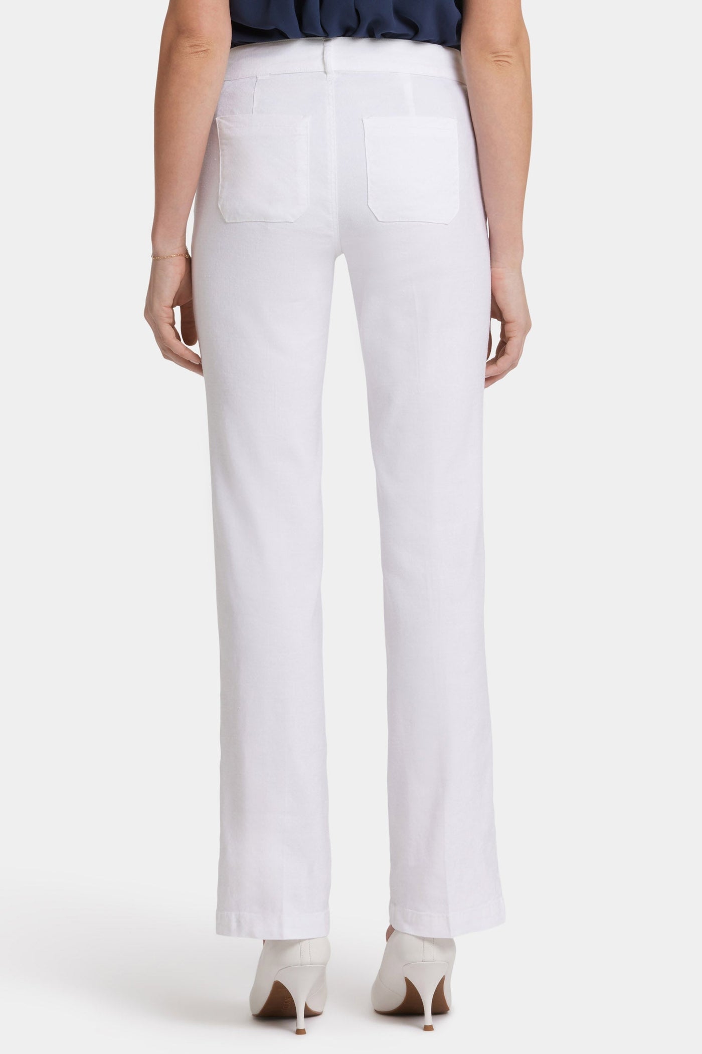 Trouser Pants In Petite - Optic White - tailored trousers