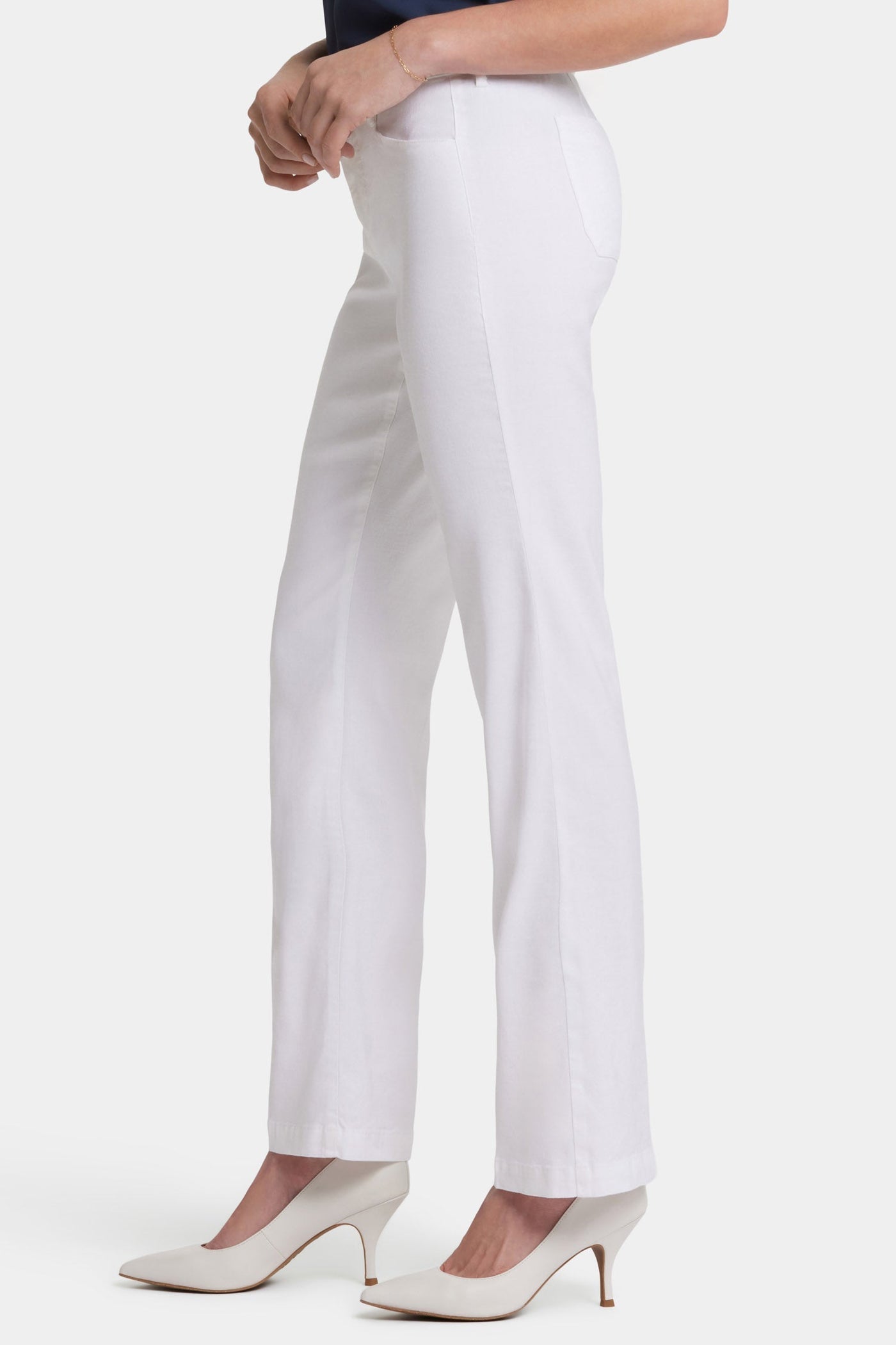 Trouser Pants In Petite - Optic White - tailored trousers