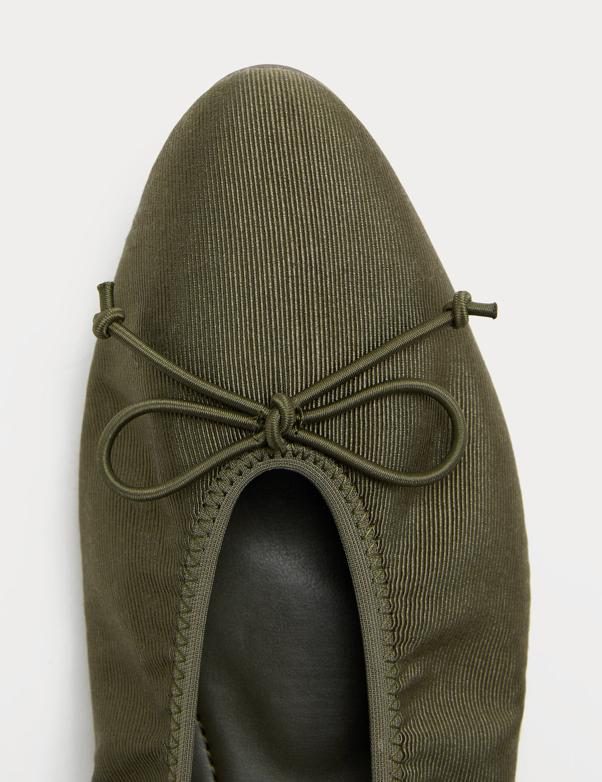 Women's Ballet Flats in Olive view 3 | ballet flats | SAVINTARI