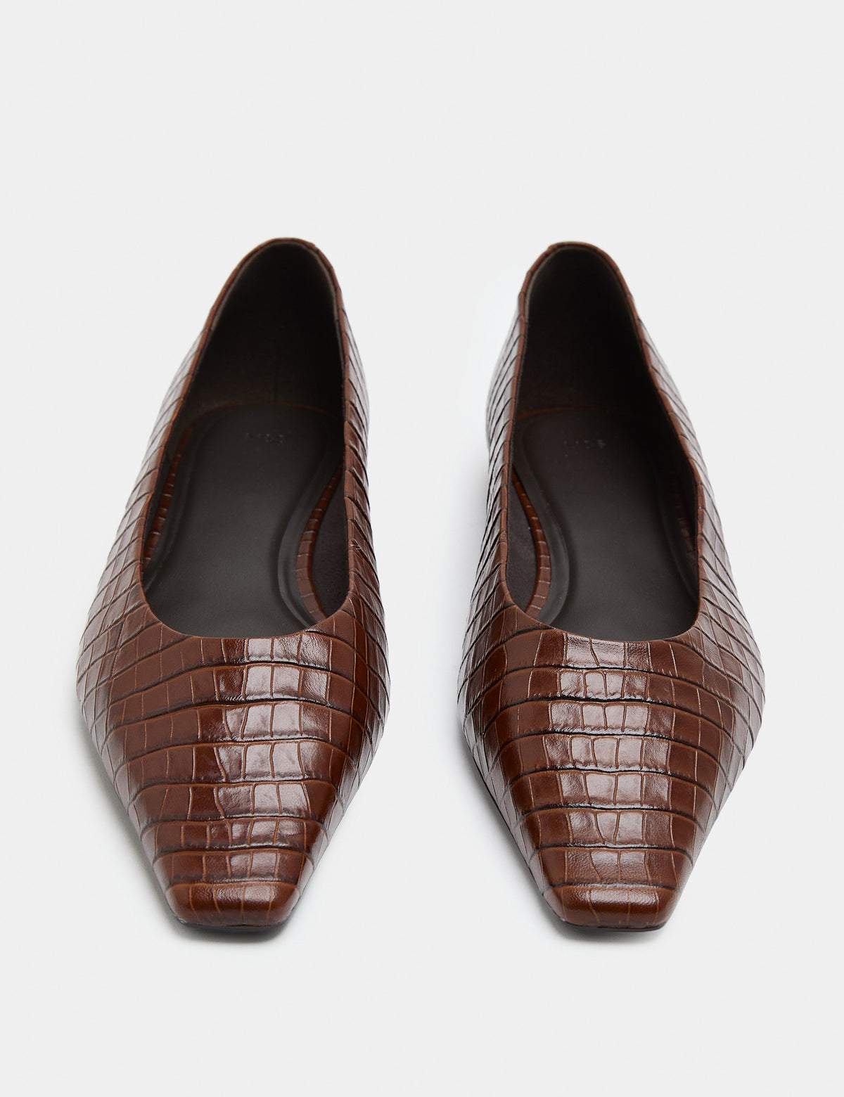 Women's Ballet Flats in Tan view 2 | ballet flats | SAVINTARI