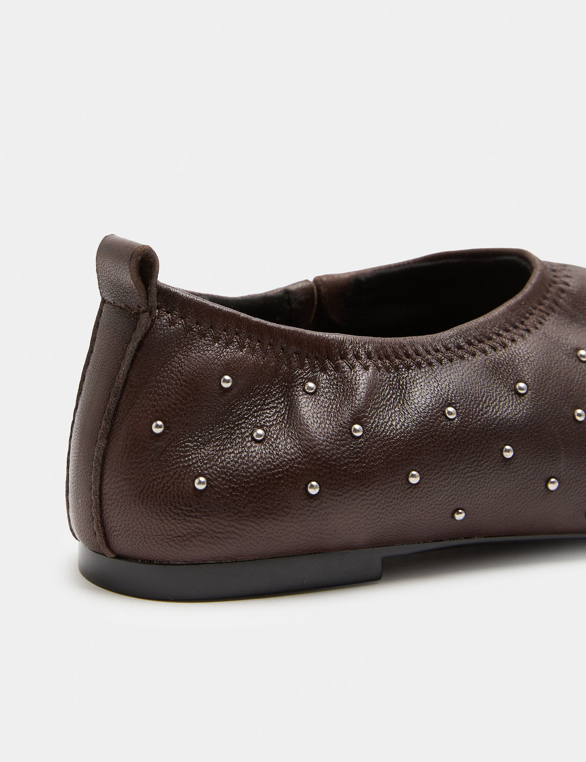 Women's Ballet Flats in Brown view 3 | ballet flats | SAVINTARI