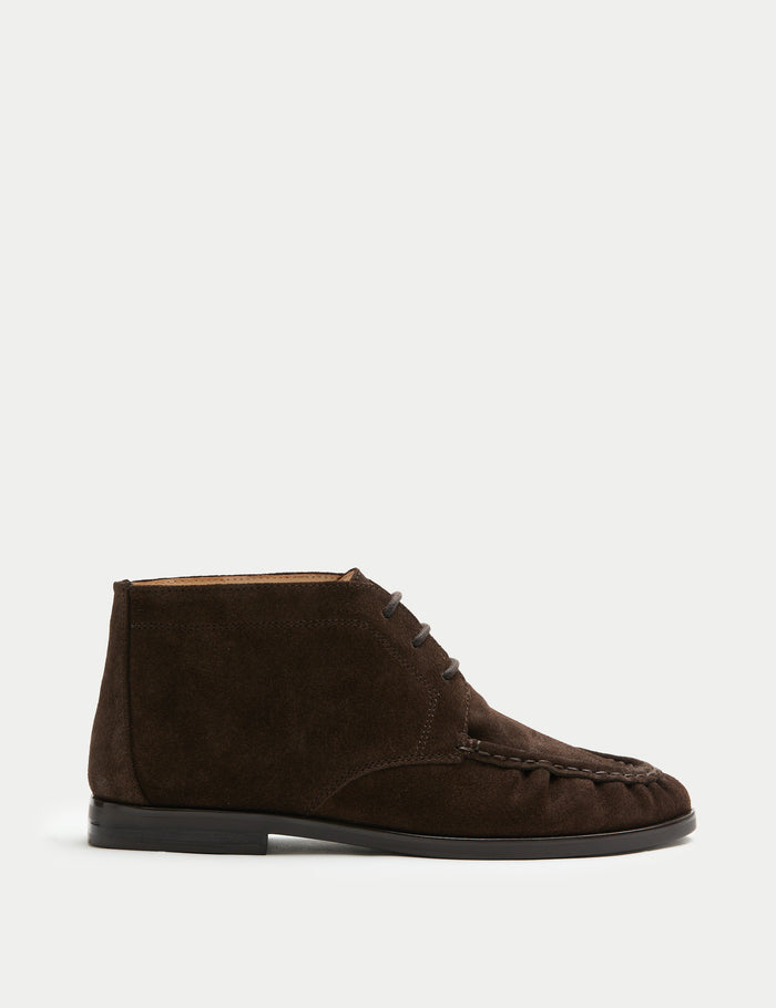 Suede Boots · Chocolate