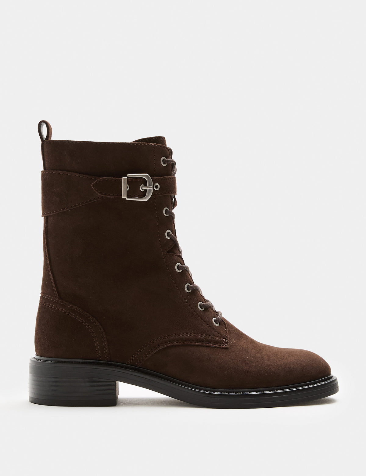 Women's Suede Boots in Brown | suede boots | SAVINTARI