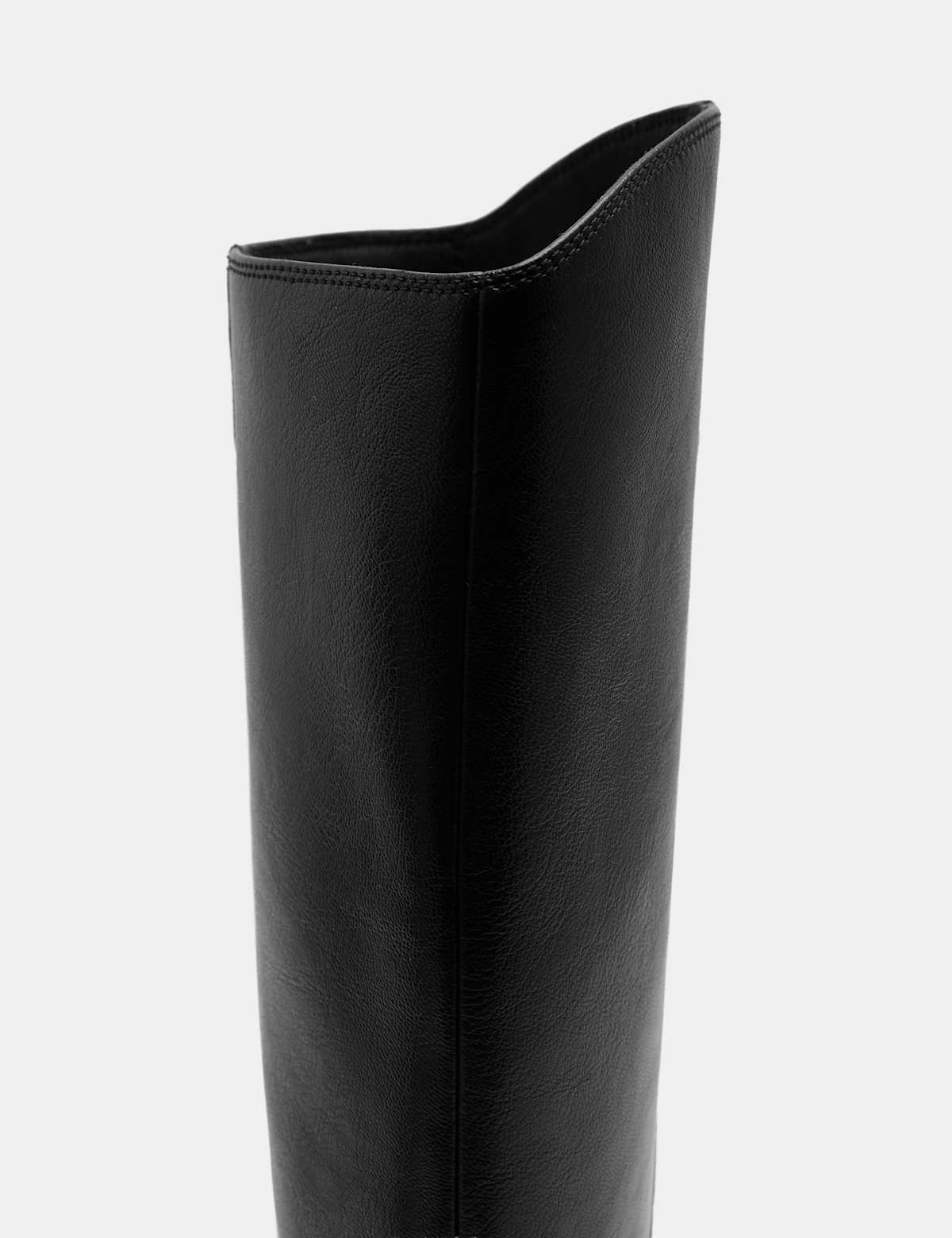 Women's Cowboy Block Heel Knee High Boots - Black | SAVINTARI